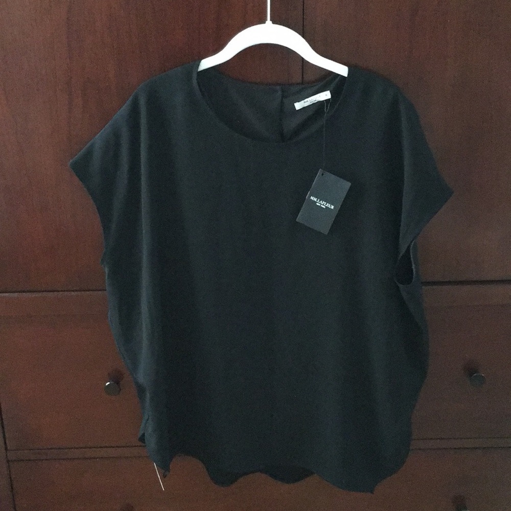 MM LaFleur black XL Didion top